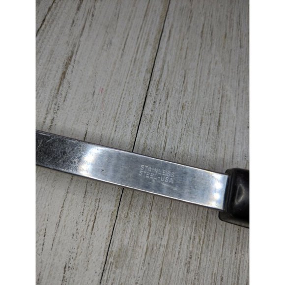 Veggies Handle #2 Stainless Steel Wide Meat Fork 12" USA Fruit Vintage - Picture 6 of 7